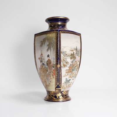 Lot 265 - A Japanese Satsuma ware vase