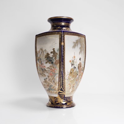 Lot 265 - A Japanese Satsuma ware vase
