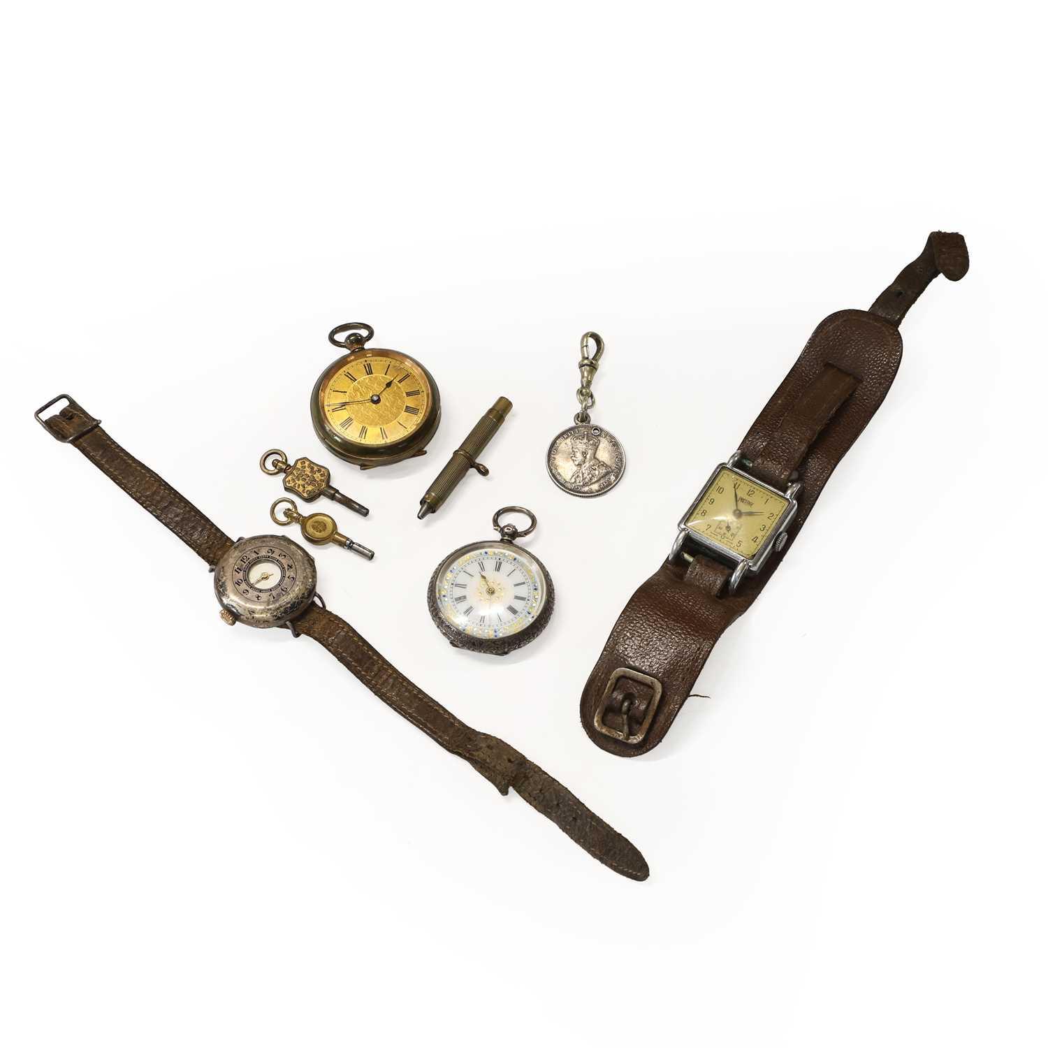 Lot 36 - A group of pocket watches and wristwatches