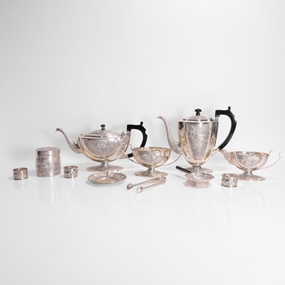 Lot 211 - An Indian silver tea and coffee service