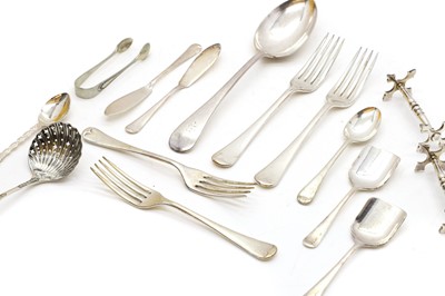 Lot 65 - A silver-plated canteen of cutlery