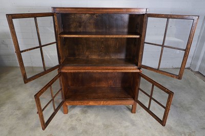 Lot 120 - A Heal's oak glazed bookcase