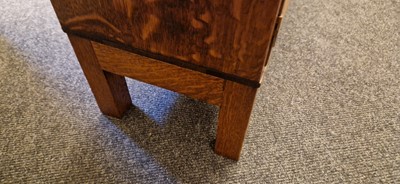 Lot 120 - A Heal's oak glazed bookcase