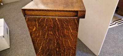 Lot 120 - A Heal's oak glazed bookcase