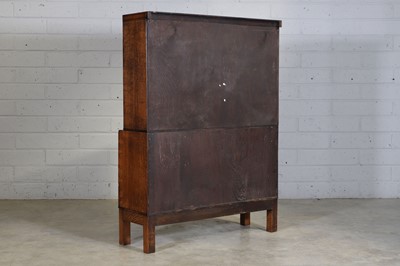 Lot 120 - A Heal's oak glazed bookcase