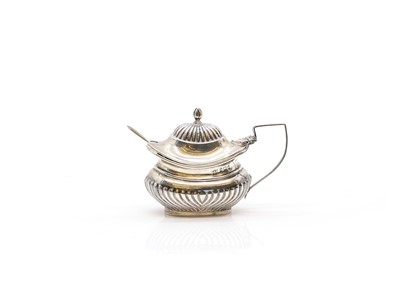 Lot 18 - A silver mustard pot
