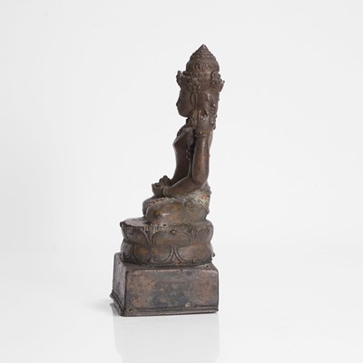 Lot 236 - An Indonesian bronze figure of the four-faced Brahma