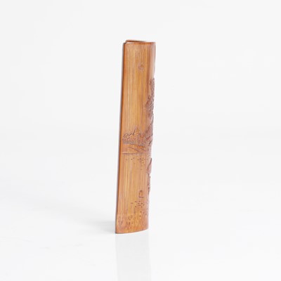 Lot 160 - A Chinese bamboo brush rest