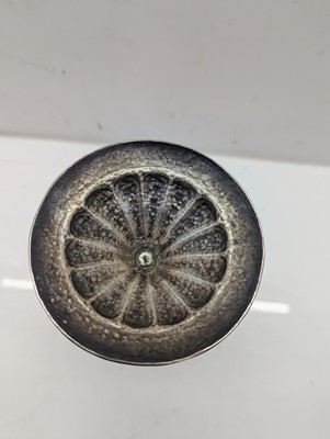 Lot 41 - A silver plated ewer