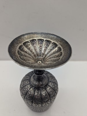 Lot 41 - A silver plated ewer