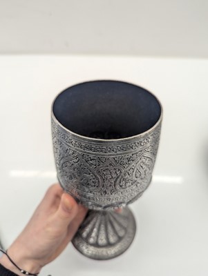 Lot 41 - A silver plated ewer