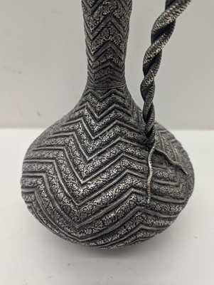 Lot 41 - A silver plated ewer
