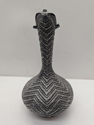 Lot 41 - A silver plated ewer
