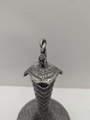 Lot 41 - A silver plated ewer