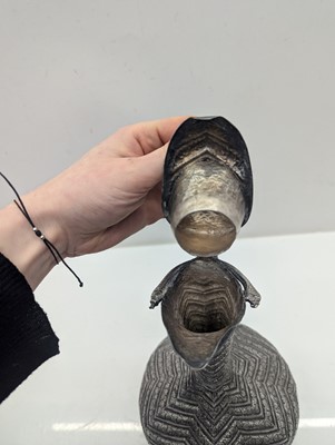 Lot 41 - A silver plated ewer