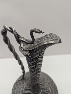 Lot 41 - A silver plated ewer