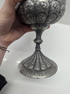 Lot 41 - A silver plated ewer