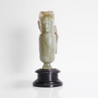 Lot 137 - A Chinese jade vessel