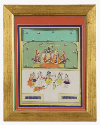 Lot 214 - A collection of Indian miniatures