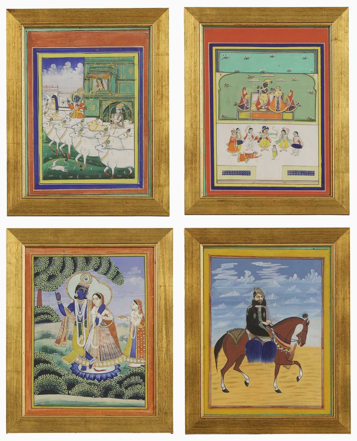 Lot 214 - A collection of Indian miniatures