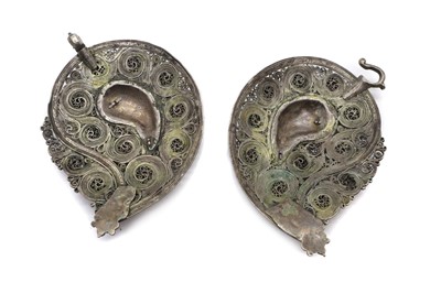 Lot 89 - A Ottoman silver belt buckles
