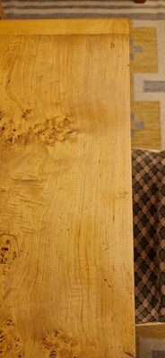 Lot 78 - An Art Deco burr maple dining suite