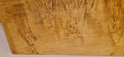 Lot 78 - An Art Deco burr maple dining suite