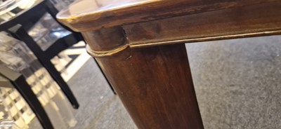 Lot 48 - An Art Deco walnut dining table