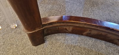 Lot 48 - An Art Deco walnut dining table