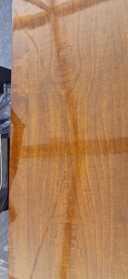 Lot 48 - An Art Deco walnut dining table