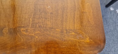 Lot 48 - An Art Deco walnut dining table