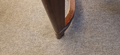 Lot 48 - An Art Deco walnut dining table
