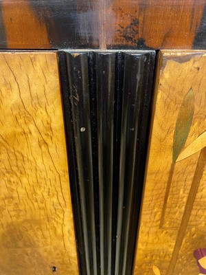 Lot 54 - A Mobili Barraja Art Deco-style Macassar ebony and bird's-eye maple cabinet