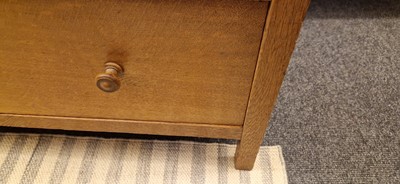 Lot 77 - A Heal's 'Letchworth' oak tallboy