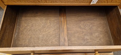 Lot 77 - A Heal's 'Letchworth' oak tallboy