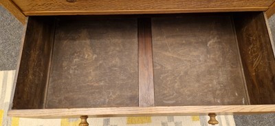 Lot 77 - A Heal's 'Letchworth' oak tallboy