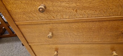 Lot 77 - A Heal's 'Letchworth' oak tallboy