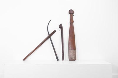 Lot 381 - A carved redwood club