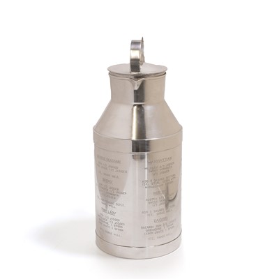 Lot 86 - An American silver-plated 'Prohibition' cocktail shaker