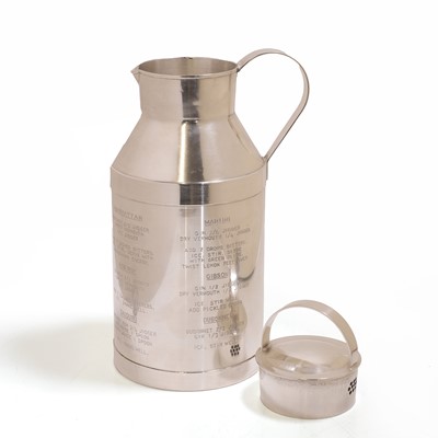 Lot 86 - An American silver-plated 'Prohibition' cocktail shaker