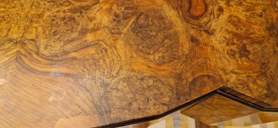 Lot 74 - An Art Deco walnut console table