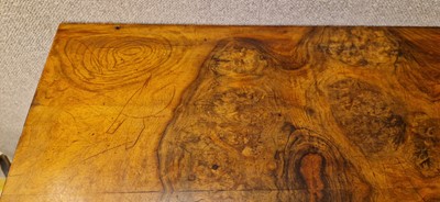 Lot 74 - An Art Deco walnut console table