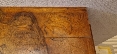 Lot 74 - An Art Deco walnut console table
