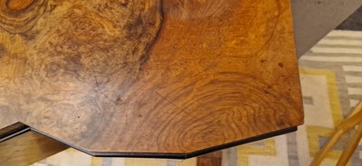 Lot 74 - An Art Deco walnut console table