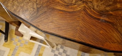 Lot 74 - An Art Deco walnut console table