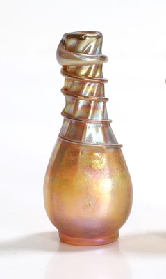 Lot 32 - A Tiffany 'Favrile' miniature glass vase