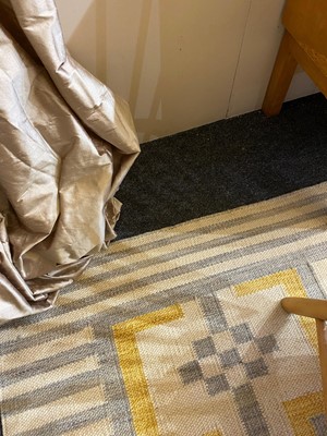 Lot 62 - A flat-weave wool carpet of Scandinavian design