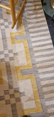Lot 62 - A flat-weave wool carpet of Scandinavian design