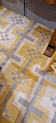 Lot 62 - A flat-weave wool carpet of Scandinavian design