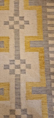 Lot 62 - A flat-weave wool carpet of Scandinavian design